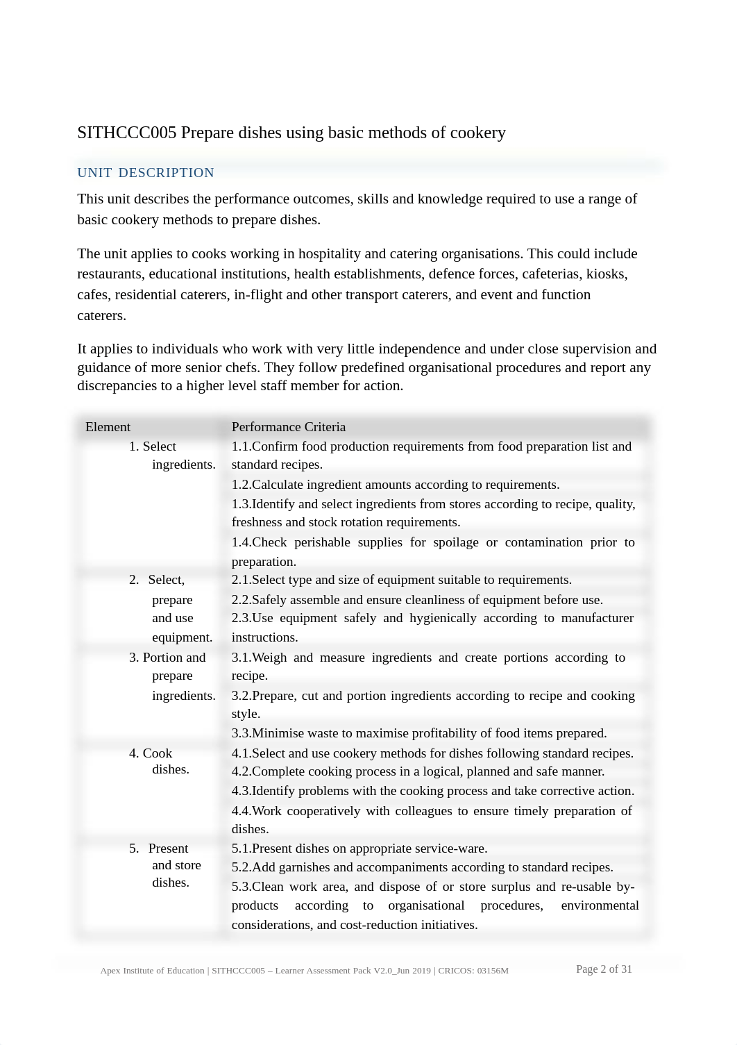 SITHCCC005 Prepare dishes using basic methods of cookery Assessment Pack V2.0 - 06_2019_67c971f564e1_dvx0fuyzfv4_page2