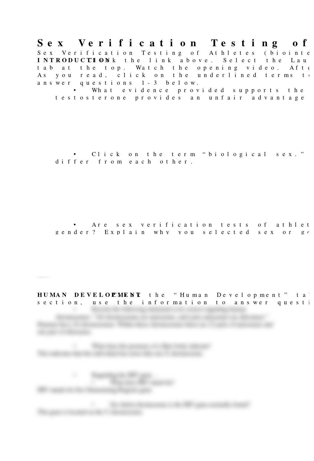 Sex Verification Testing of Athletes worksheet.docx_dvx16zfhpy9_page1