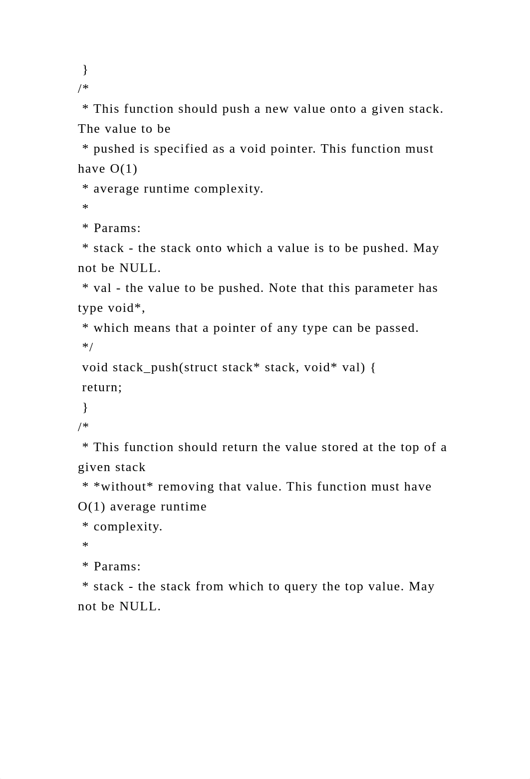 Please complete the following functions in stack.c using C. ----.docx_dvxbyuynlq5_page4