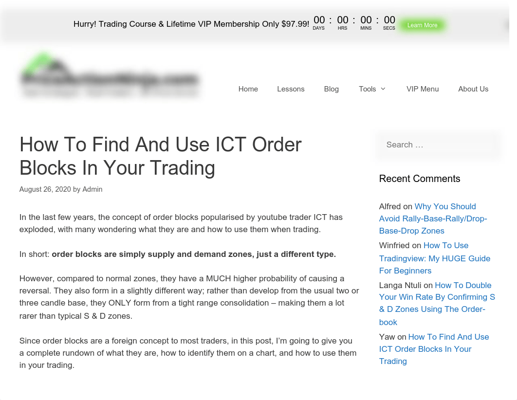 How To Find And Use ICT Order Blocks In Your Trading - PriceActionNinja.pdf_dvxgiq8kmef_page1