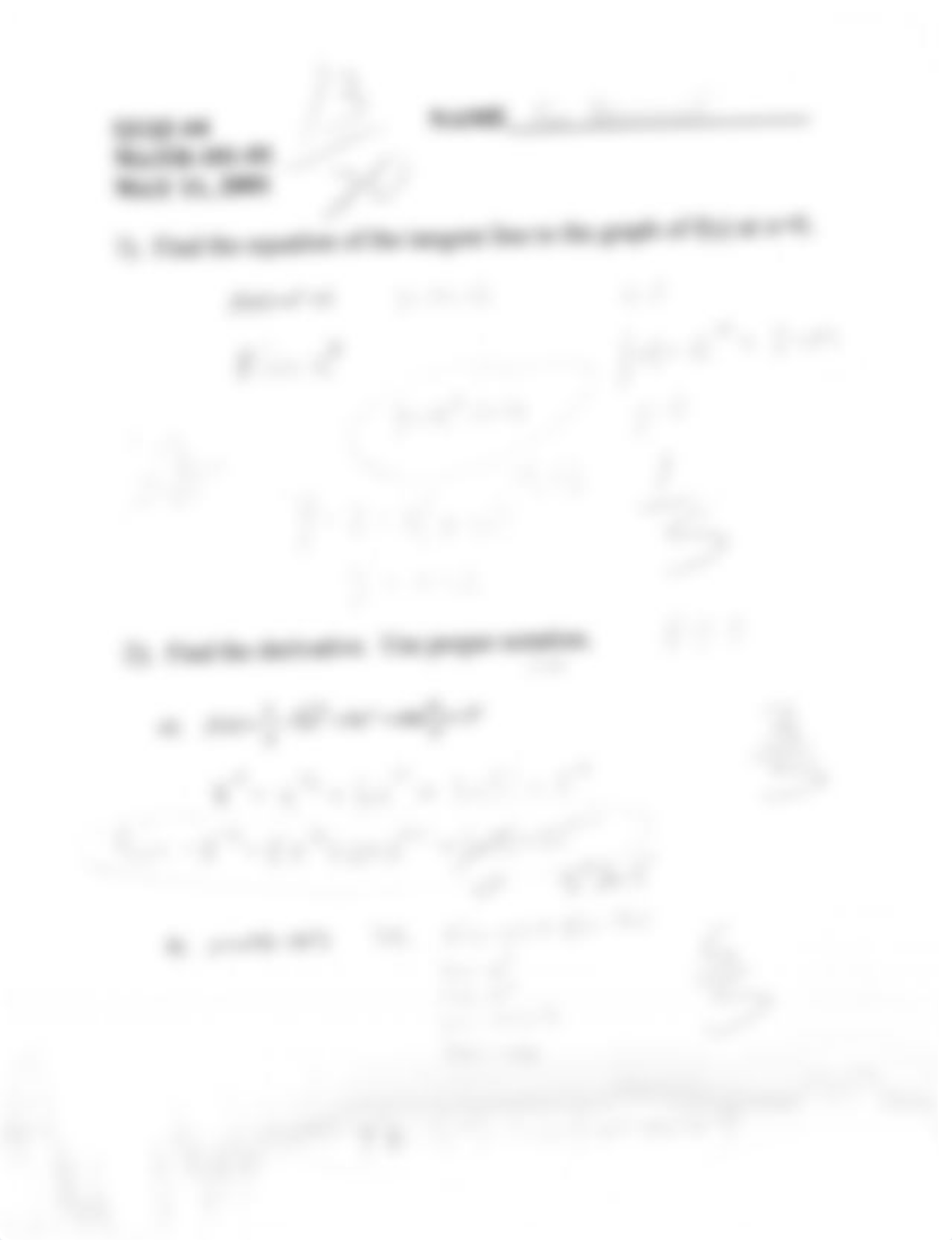 Equation of Tangent Line Quiz_dvxiam7b9lm_page1