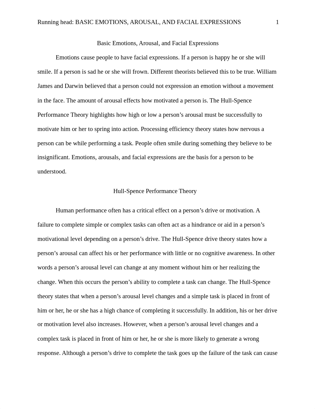 PSY 355 Week 5 Learning Team Emotions, Arousal, and Facial Expressions_dvxlhqglr6z_page1