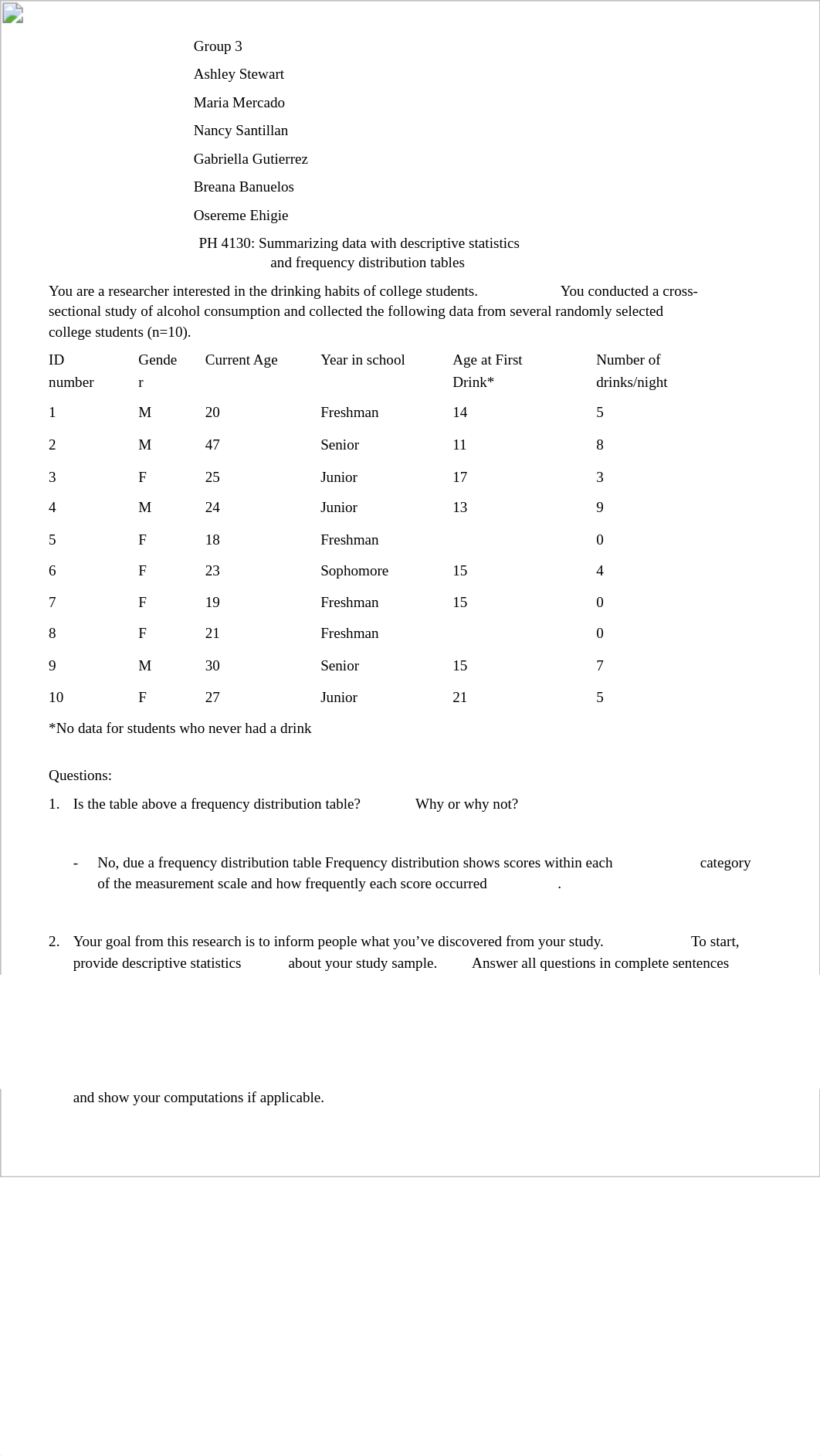 Frequency distribution table, summarizing data - in-class_dvxx5dxvjkz_page1