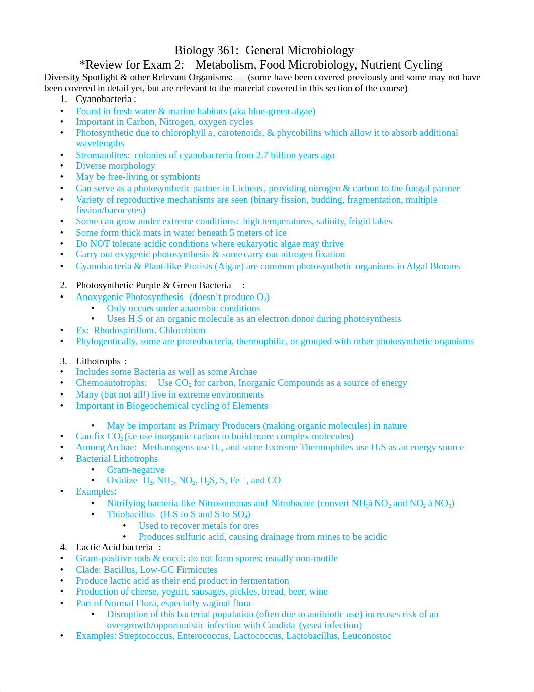 Biol 361 Microbiology Dr. Hertz Exam 2 Study Guide_dvyqwa8c0x6_page1