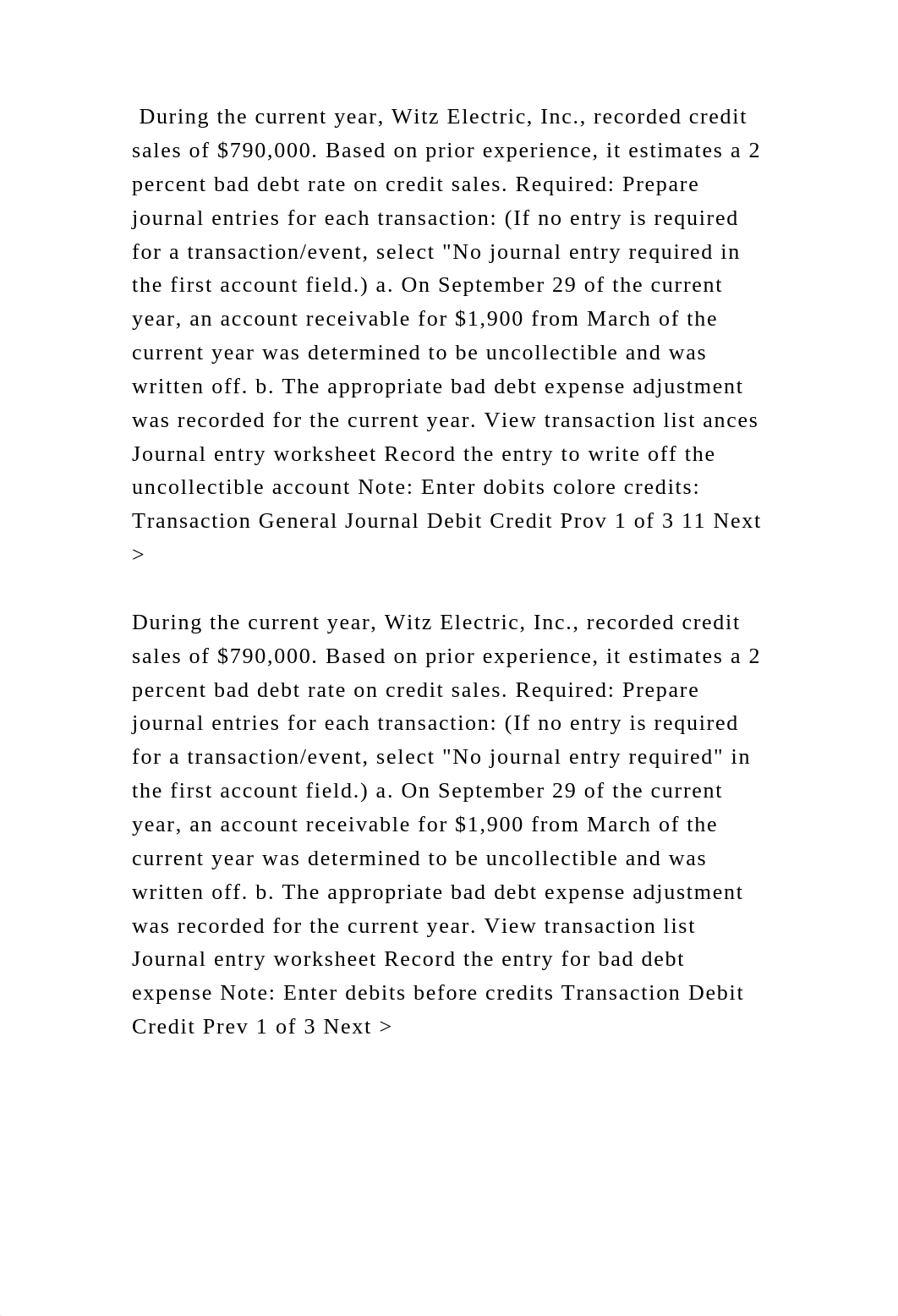 During the current year, Witz Electric, Inc., recorded credit sales o.docx_dvyylf1a6wu_page2