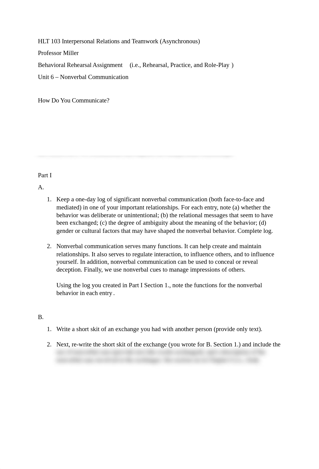 Behavioral Rehearsal Assignment - (Unit 6 - Nonverbal Communication).docx_dvz21hjqmdt_page1