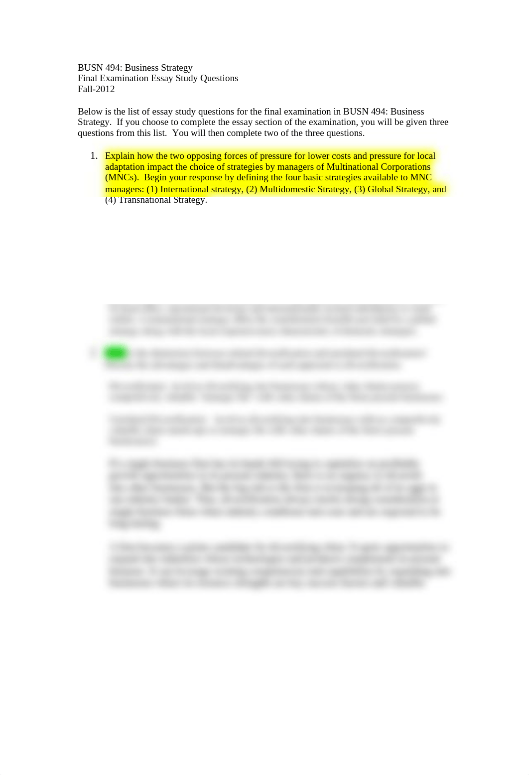 Busn Strategy- Fall 2012 Final Exam Essay Study Questions_dvzwvnehbob_page1