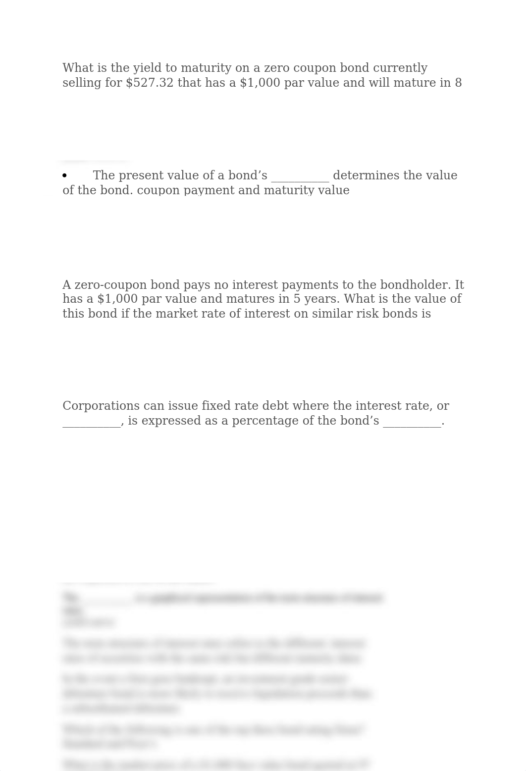 What is the yield to maturity on a zero coupon bond currently selling for.docx_dw00b637iqi_page1