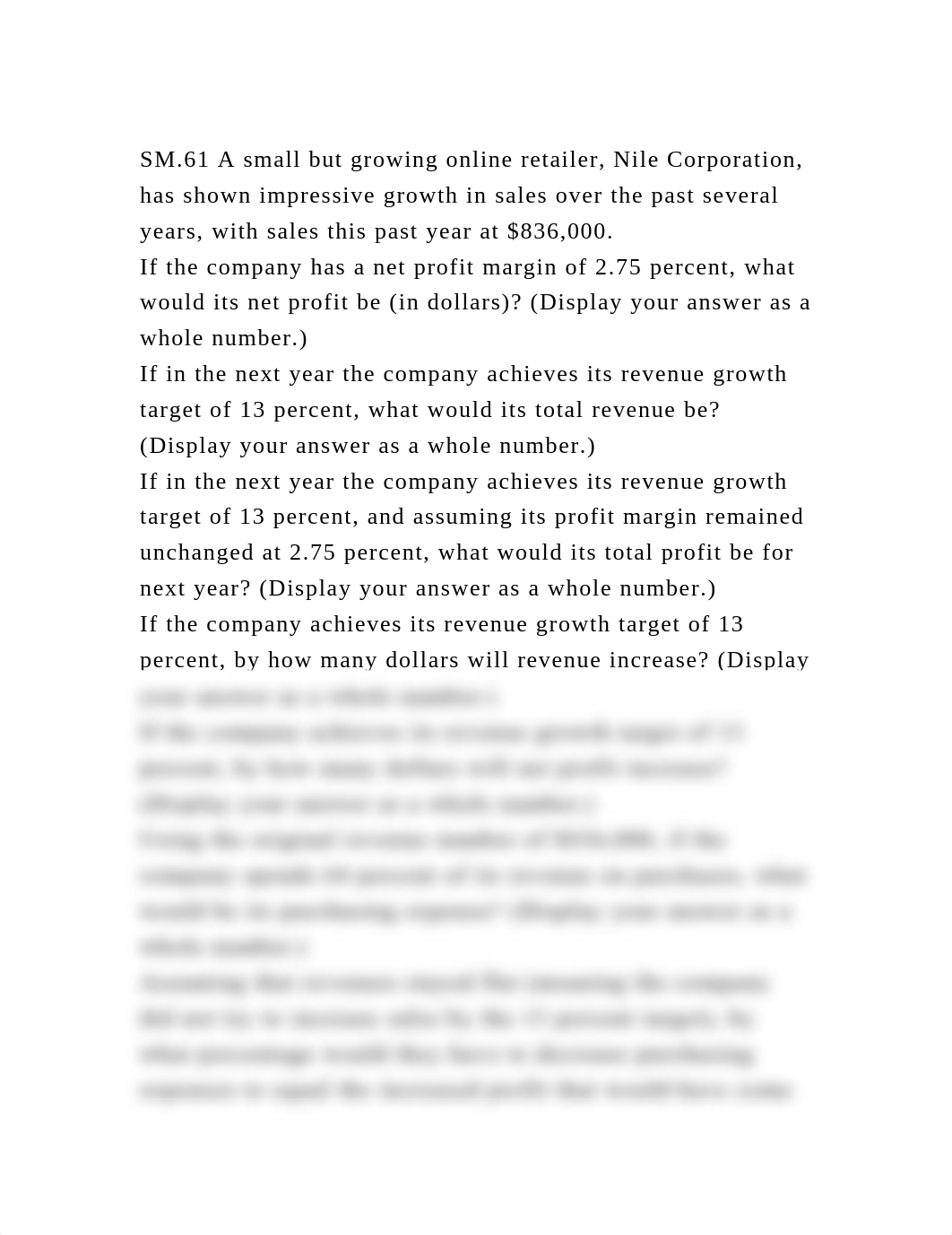 SM.61 A small but growing online retailer, Nile Corporation, has sho.docx_dw0lb9oflee_page2