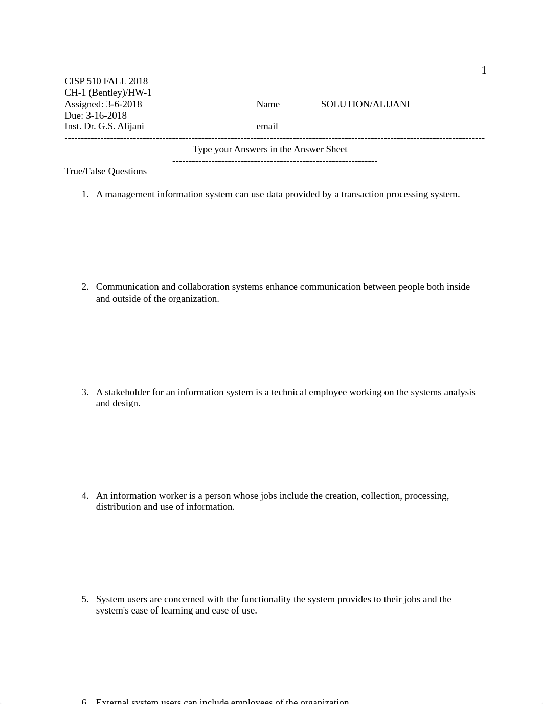 CISP 510 Spring 2018 B CH-1 HW-1 SOLUTION(1).docx_dw0w6x4dnil_page1