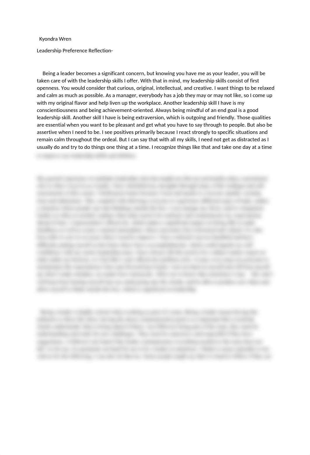 Leadership Preference Reflection- Rough Draft kyondra wren.docx_dw0zwiov1co_page1