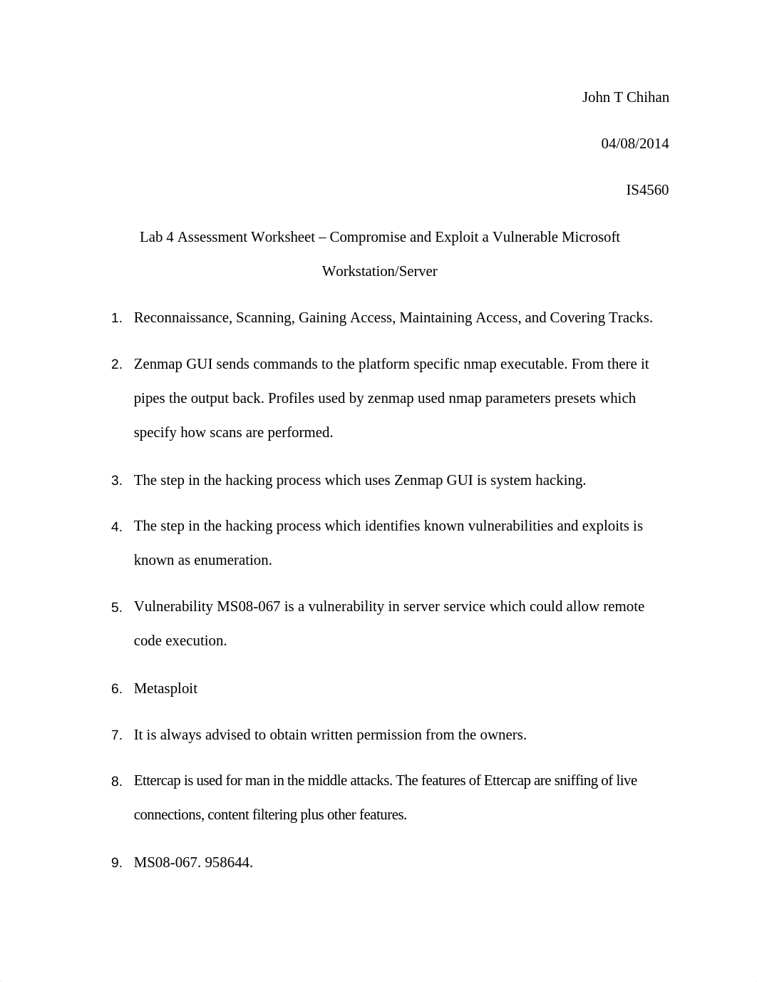 Lab 4 Assessment Worksheet - Compromise and Exploit a Vulnerable Microsoft Workstation-Server_dw172qfqruv_page1