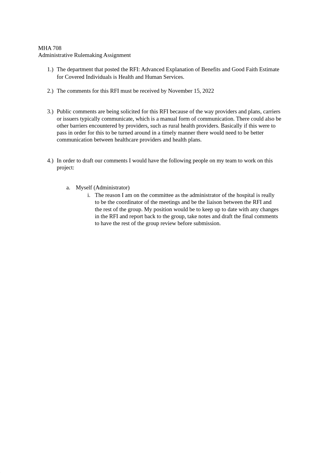 MHA 708_Administrative Rulemaking Assignment.docx_dw1cf77zqmh_page1