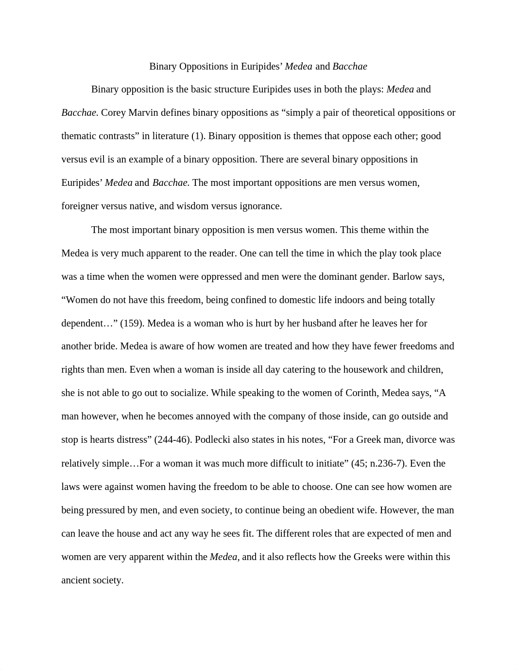 Binary Opposition - Medea and Bacchae.docx_dw2jp2jw6bx_page1