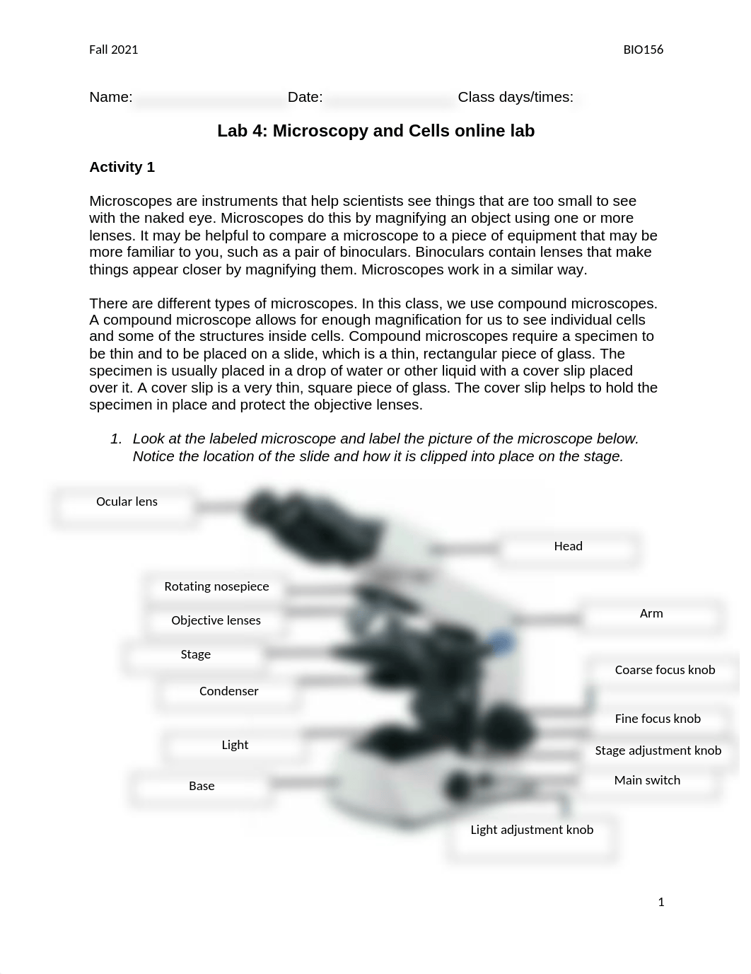 Lab 4- Microscopy and Cells online lab.docx_dw2pztrsh38_page1