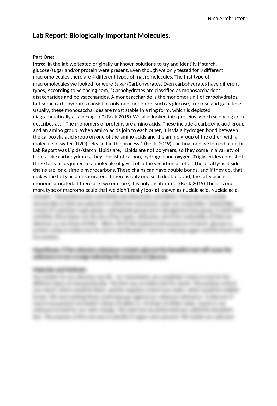 Lab Report-Biologically Important Molecules .docx_dw32oy08p49_page1