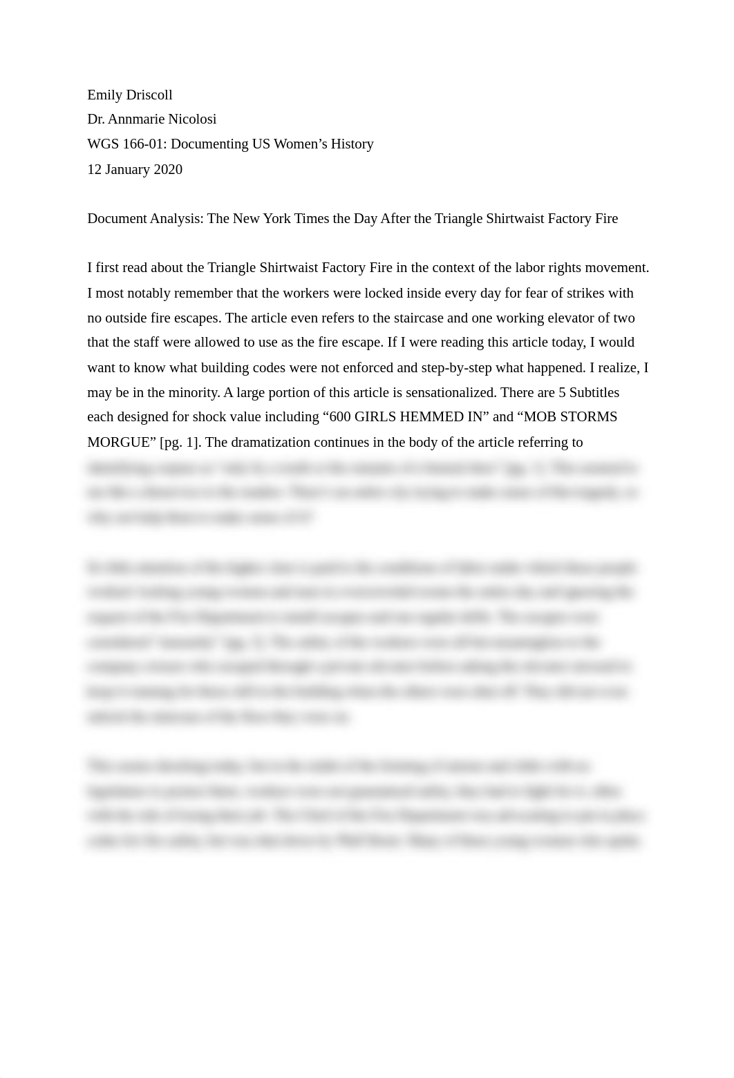 Document Analysis_ The New York Times the Day After the Triangle Shirtwaist Factory Fire (1).docx_dw39ohti9vs_page1