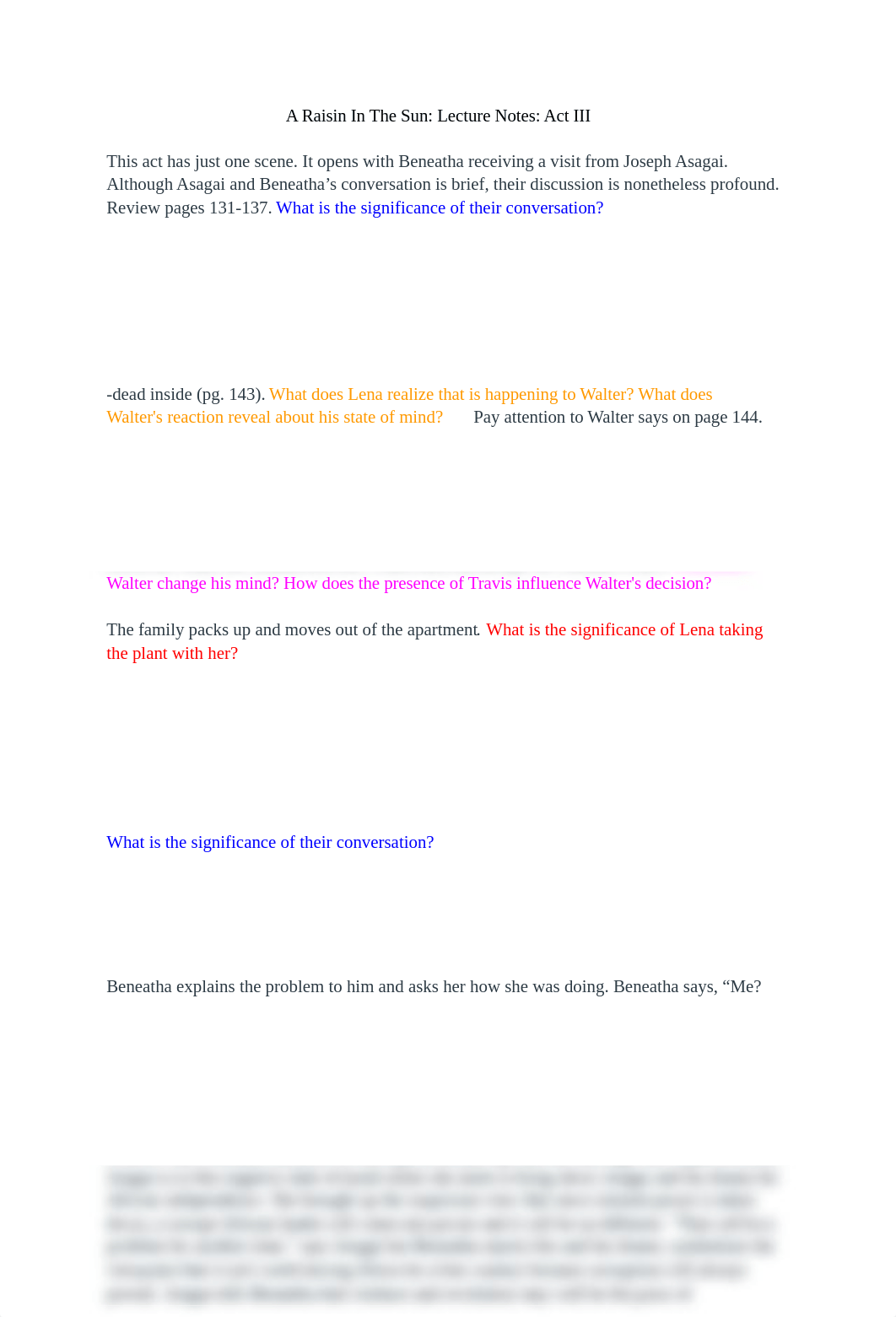 Eng 1B A Raisin In The Sun Act III Notes_HW.docx_dw3ghopqg4f_page1