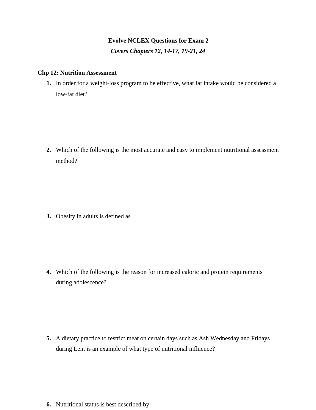 Evolve NCLEX Questions for Exam 2.docx_dw3vh4drh8l_page1