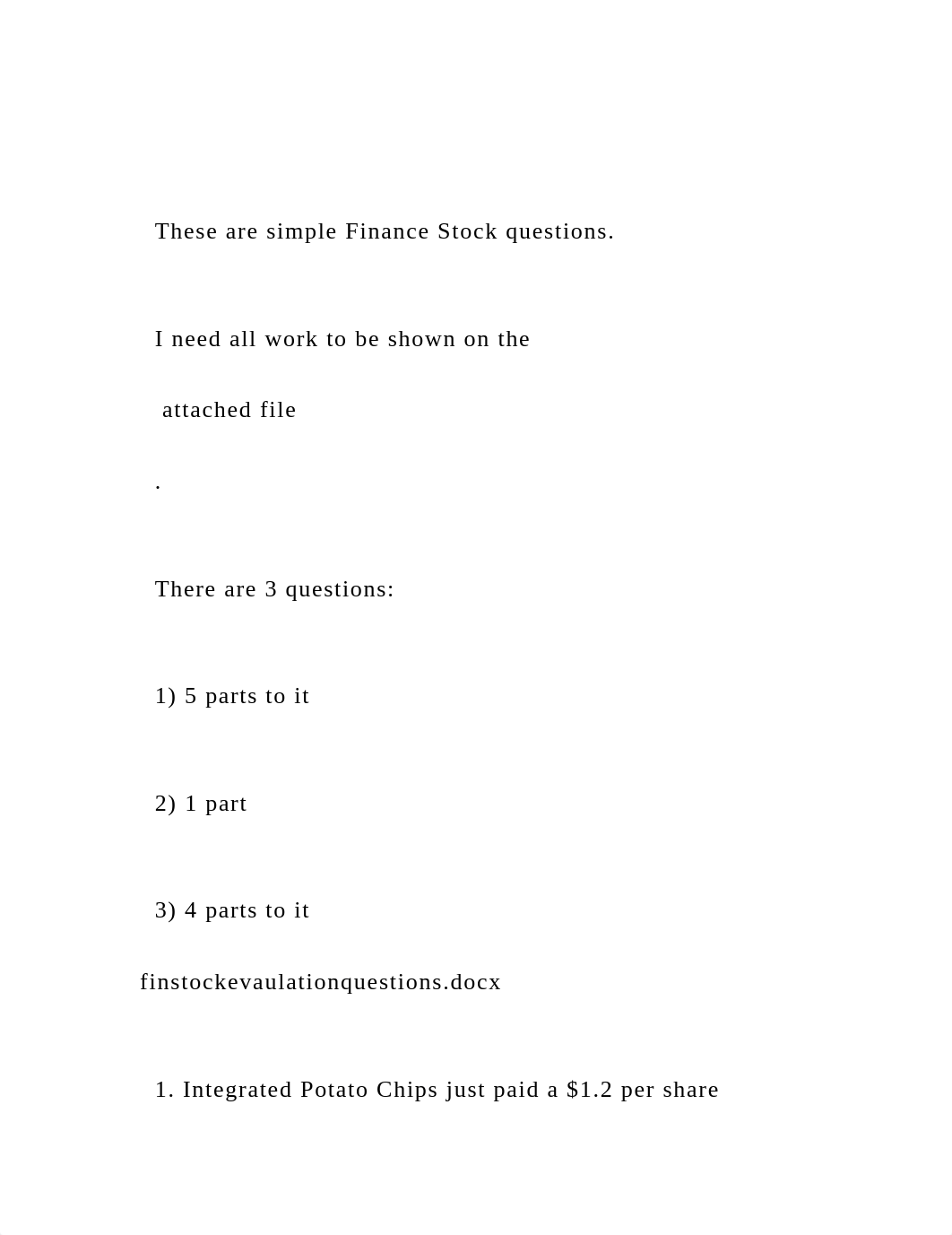 These are simple Finance Stock questions.   I need all work.docx_dw517as7gy2_page2