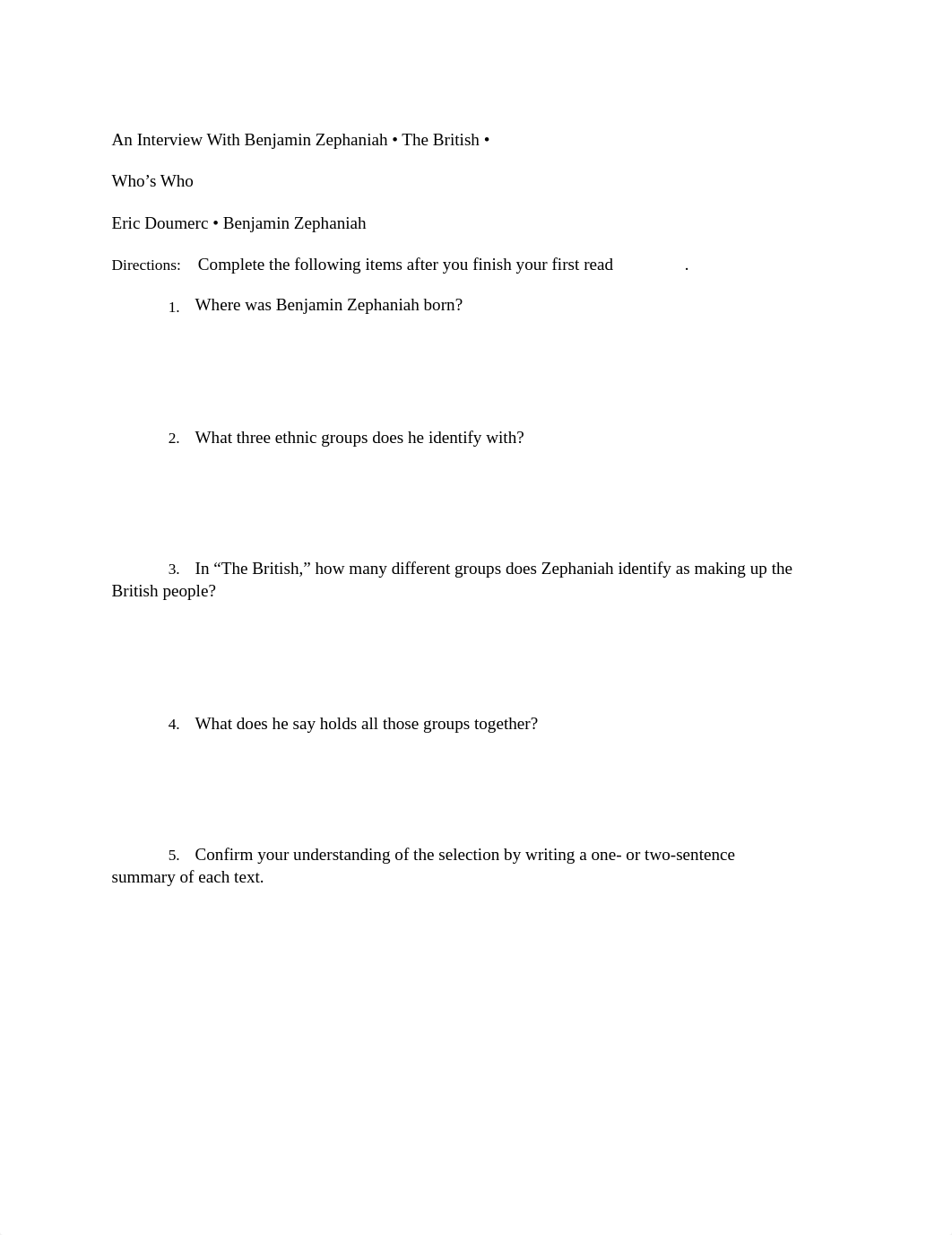 An Interview With Benjamin Zephaniah Questions.pdf_dw5cuyfnblp_page1