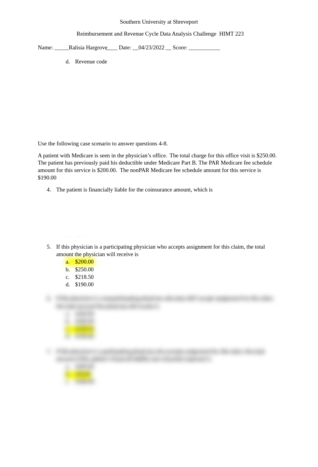 Reimbursement and Revenue Cycle Data Analysis Challenge HIMT 223.docx_dw5dtvpvpvu_page2