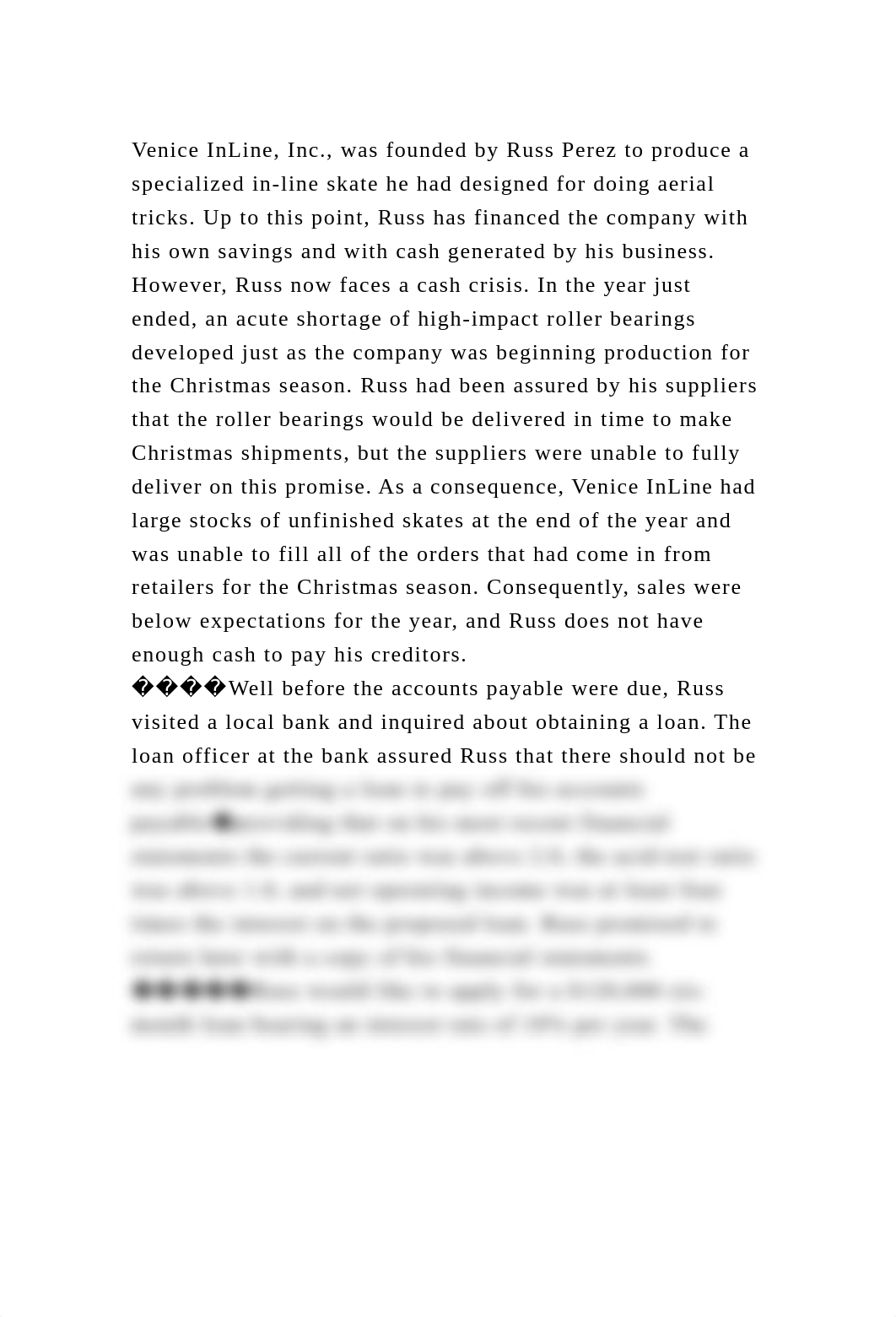 Venice InLine, Inc., was founded by Russ Perez to produce a speciali.docx_dw5n5d85cd1_page2