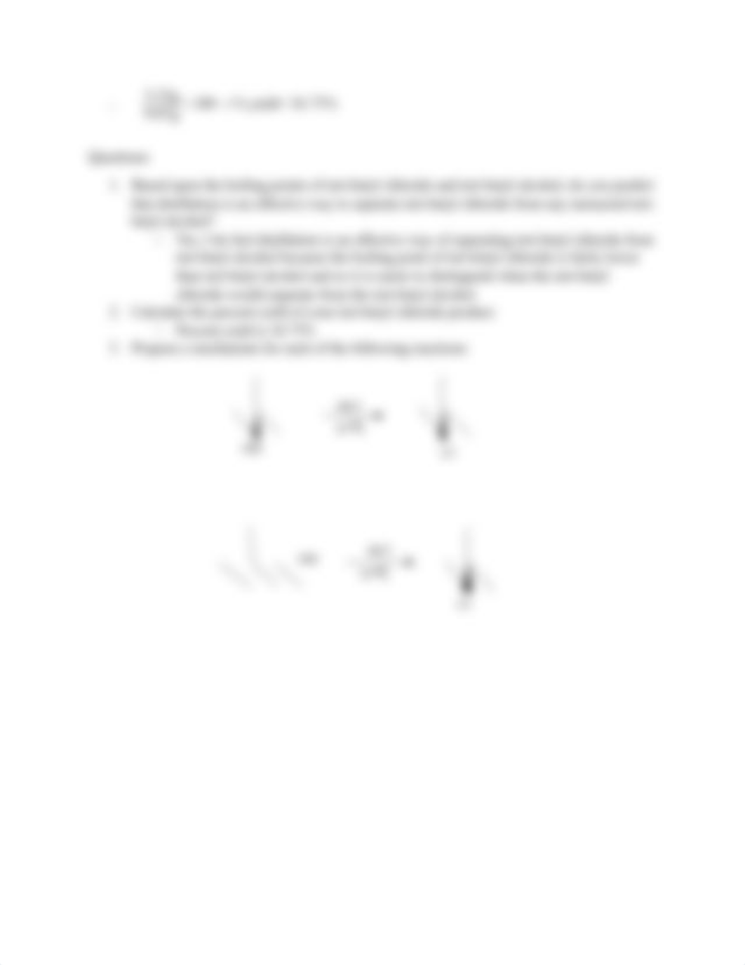 Organic Chemistry Experiment #3 Nucleophilic Substitution Reaction Tert-Butyl Chloride from Tert-But_dw5rvjfggpx_page3