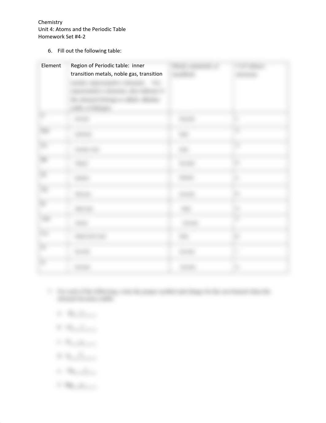 Chemistry - Unit 4 - Atoms and the Periodic Table - Homework Set 4-2 - PDF.pdf_dw5xqh7jqkk_page2