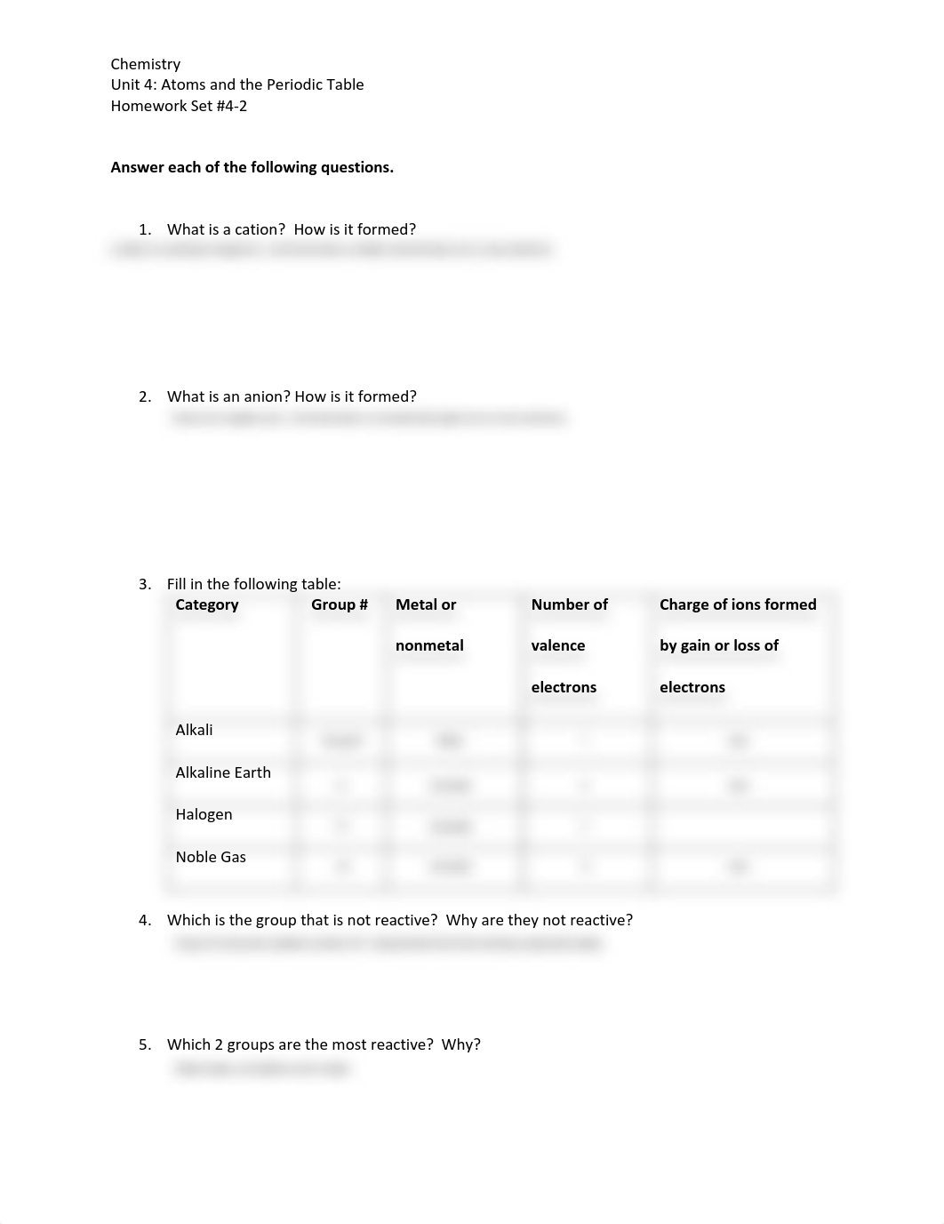 Chemistry - Unit 4 - Atoms and the Periodic Table - Homework Set 4-2 - PDF.pdf_dw5xqh7jqkk_page1