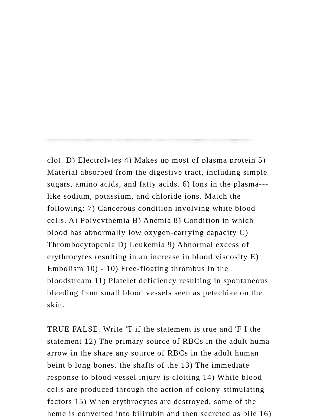 1) The major contributor to plasma Osmotic pressure. A) Albumin 2) Th.docx_dw6bdifmwx3_page2