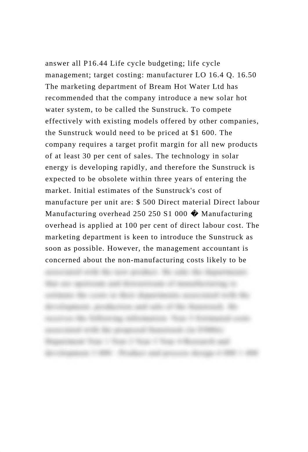answer all P16.44 Life cycle budgeting; life cycle management; tar.docx_dw6ux7h2b45_page2