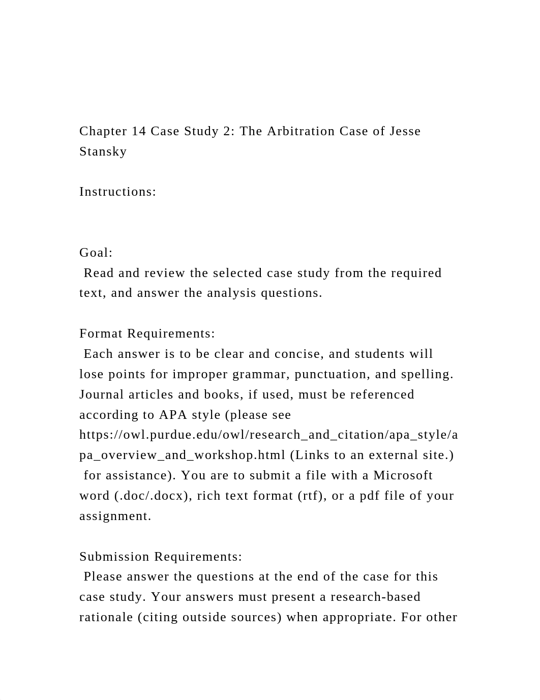 Chapter 14  Case Study 2 The Arbitration Case of Jesse Stansky.docx_dw71piwcmo9_page2