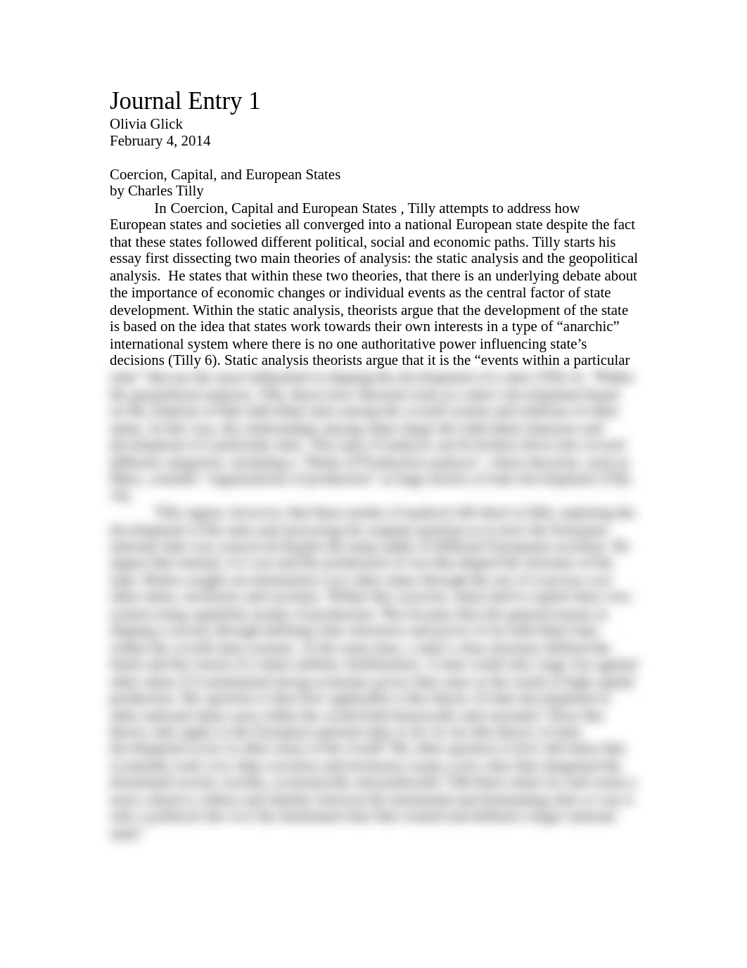 Journal Entry 1 2.3.2014 Charles Tilly Reading_dw72jho707q_page1