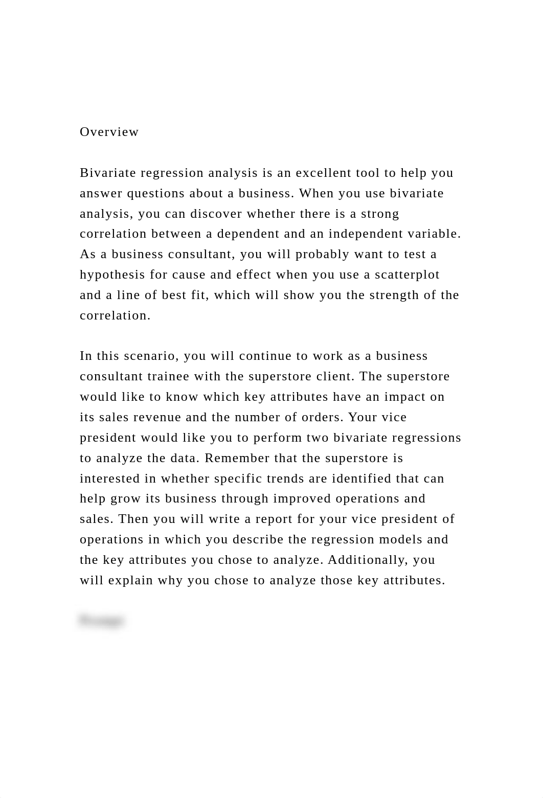 OverviewBivariate regression analysis is an excellent tool t.docx_dw83o0k6zt7_page2