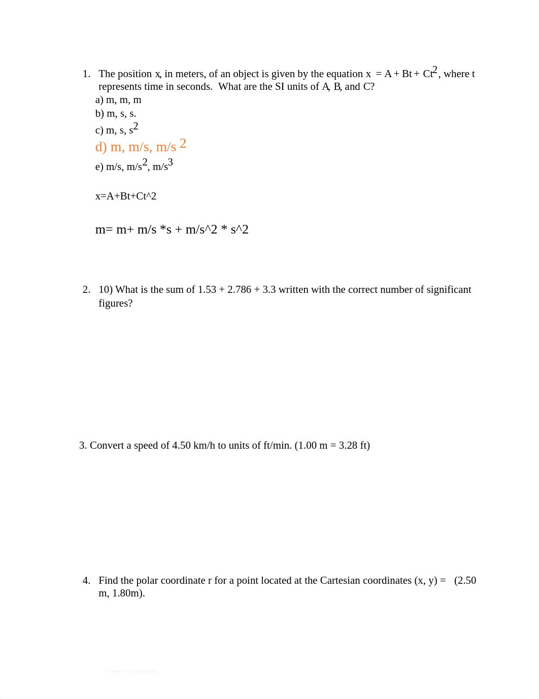 Kyle L. Logan Physics 1  Xavier LA  Final exam practice .pdf_dw88v79b4li_page1