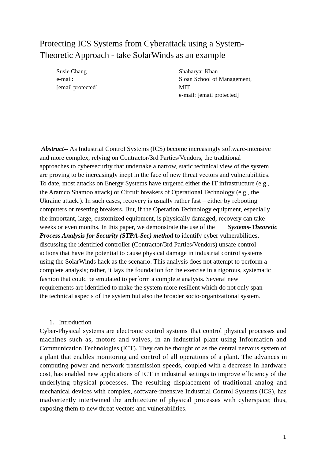 Protecting ICS Systems from Cyberattack using a System-Theoretic Approach - take SolarWinds as an ex_dw970t3ucb4_page1