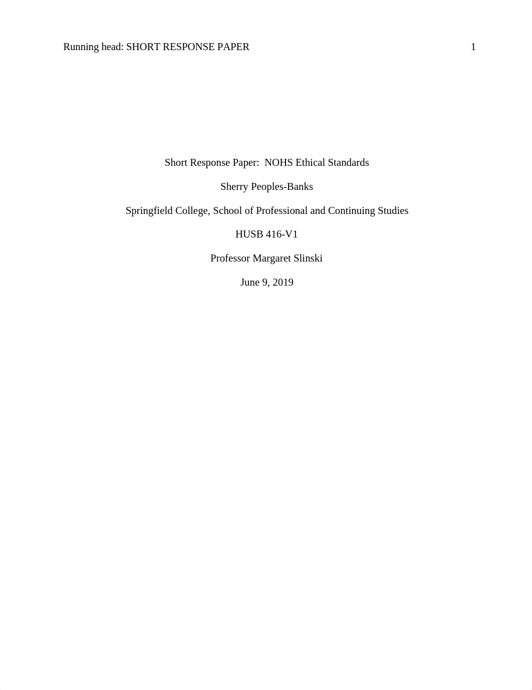 Short Response Paper NOHS Ethical Standards--Sherry Banks.docx_dw9xhc8pi3c_page1