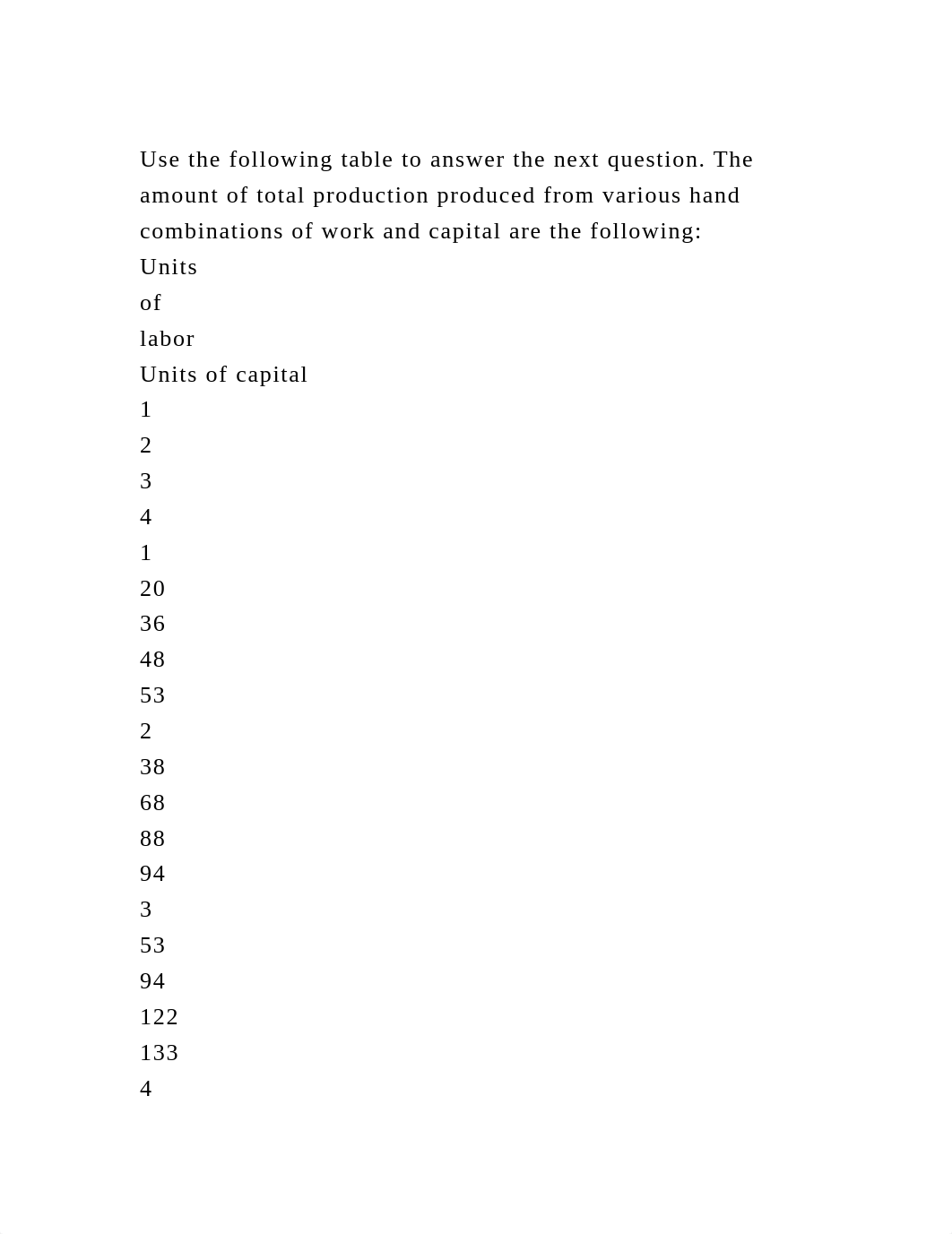 Use the following table to answer the next question. The amount of t.docx_dwadksa4sjn_page2