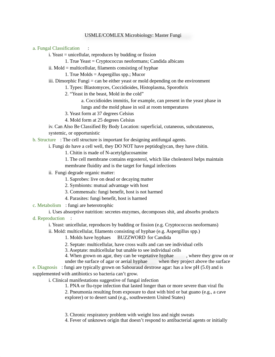 USMLE_COMLEX Microbiology_ Master Fungi Notes.docx_dwao0sg1n4i_page1