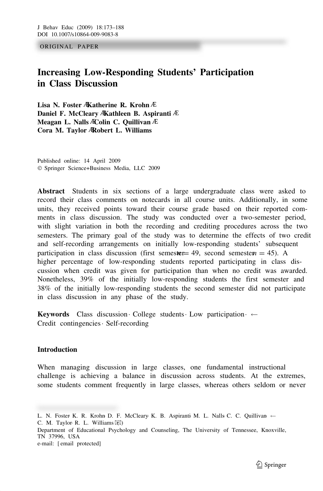 Increasing Low-Responding Students' Participation in Class Discussion-1.pdf_dwb566ymkpx_page1