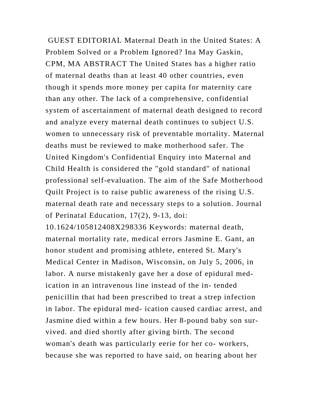 GUEST EDITORIAL Maternal Death in the United States A Problem Solved.docx_dwb9ggfe7l2_page2