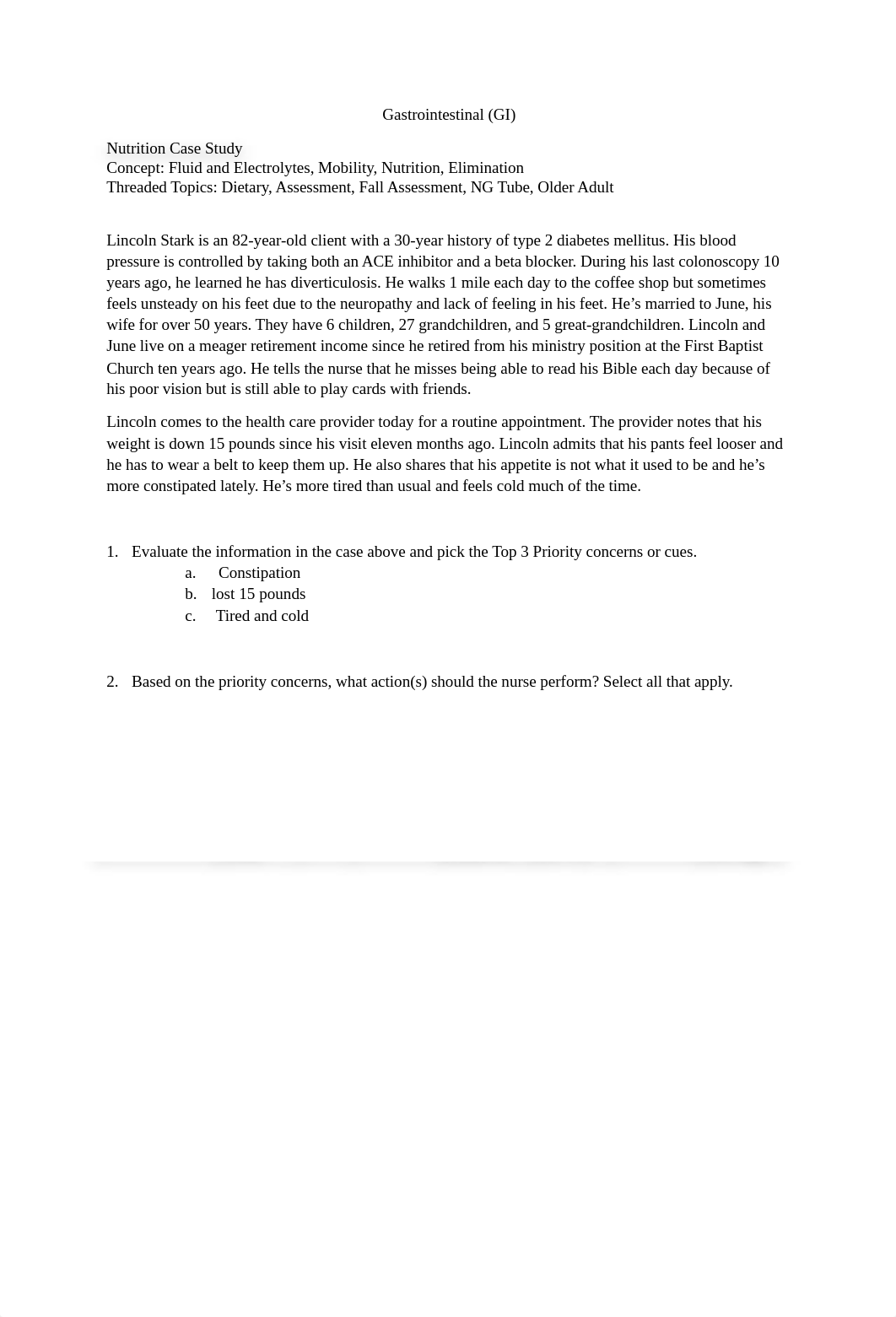 Gastrointestinal GI Nutrition Case Study Lincoln Stark (1).docx_dwbnv068a7s_page1