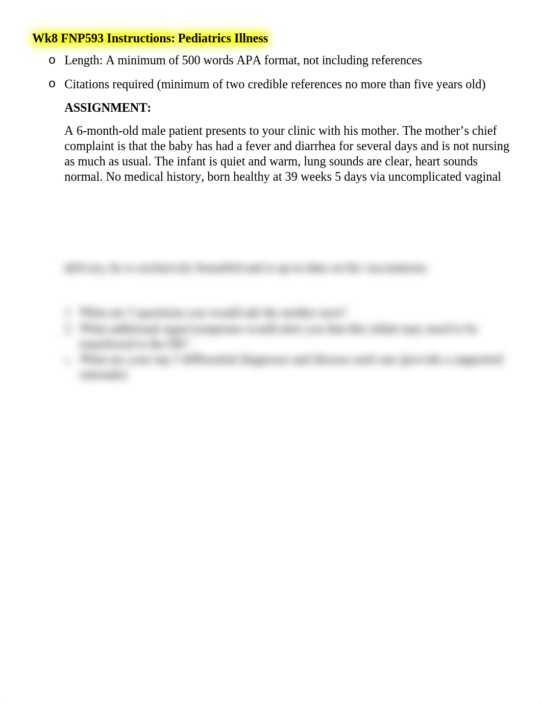 Wk2 FNP593 Instruction2 Pediatrics Illness.docx_dwbpbxti5y8_page1