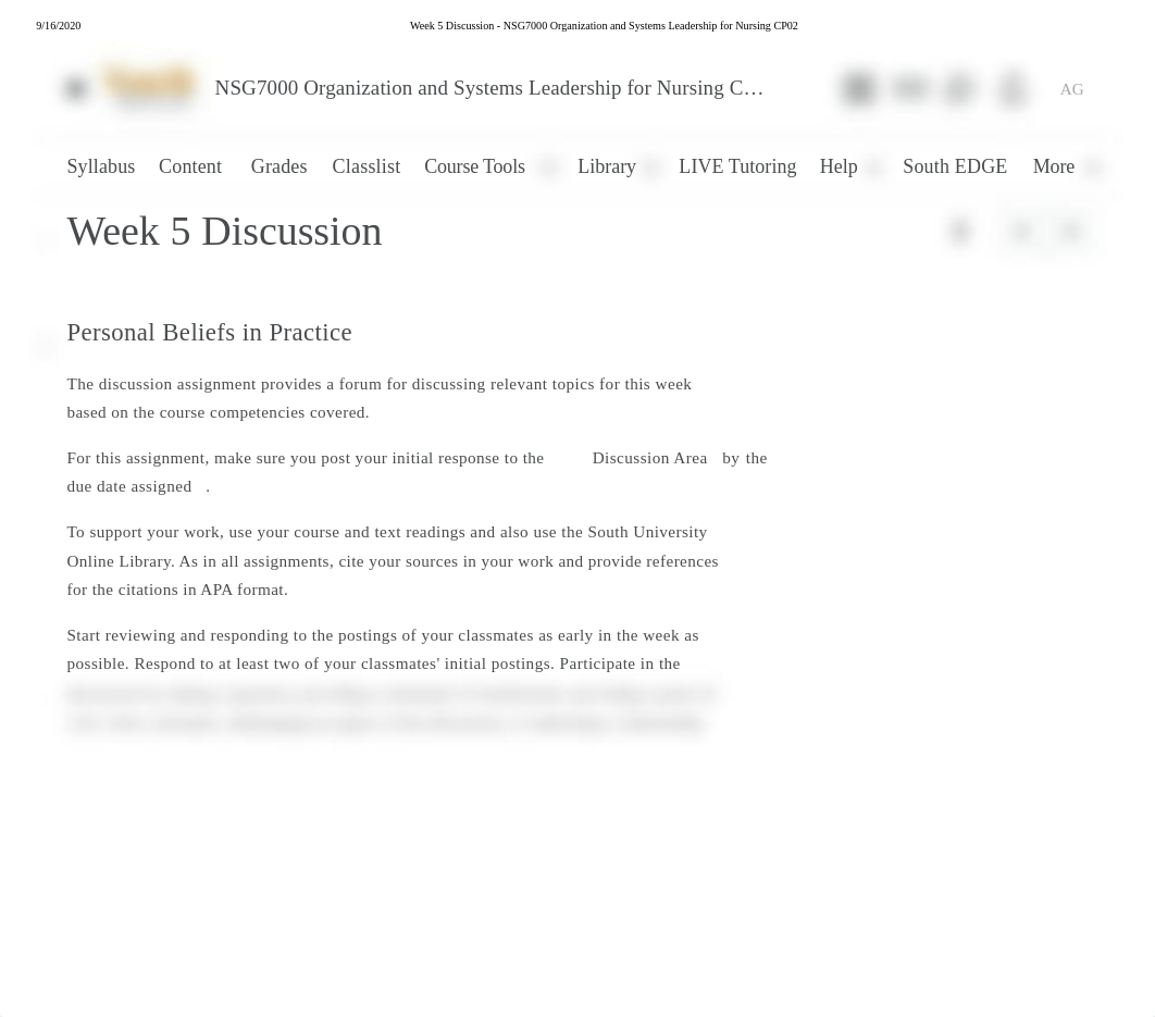 Week 5 Discussion - NSG7000 Organization and Systems Leadership for Nursing CP02 (1).pdf_dwbt9dh8kic_page1