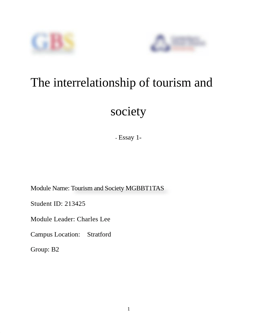 Matei_Cosmin_Tourism and Society (MGBBT1TAS) Essay 1.docx_dwbt9nwyiuz_page1