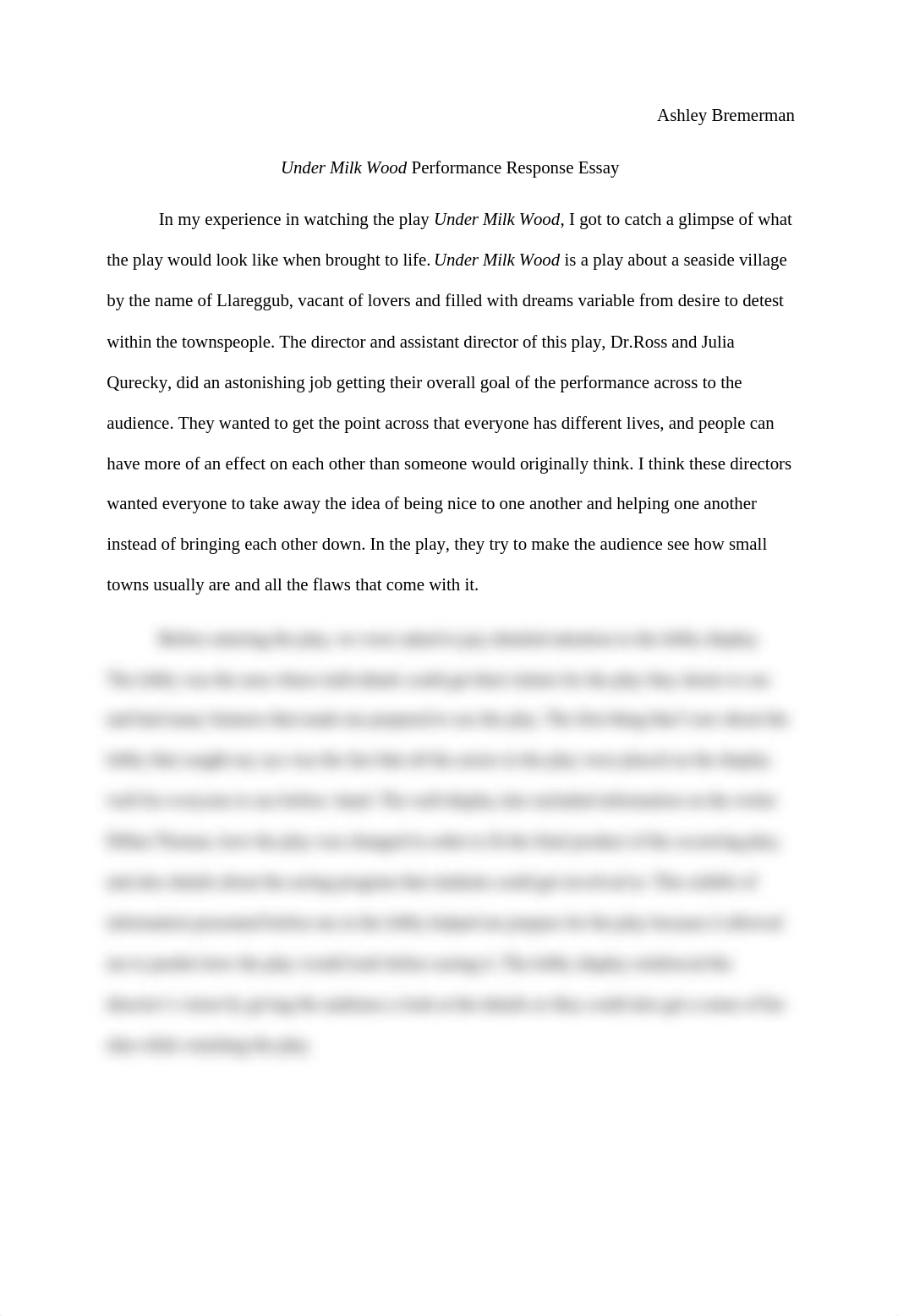 Under Milk Wood Performance Response Essay.docx_dwbxkf94kz0_page1