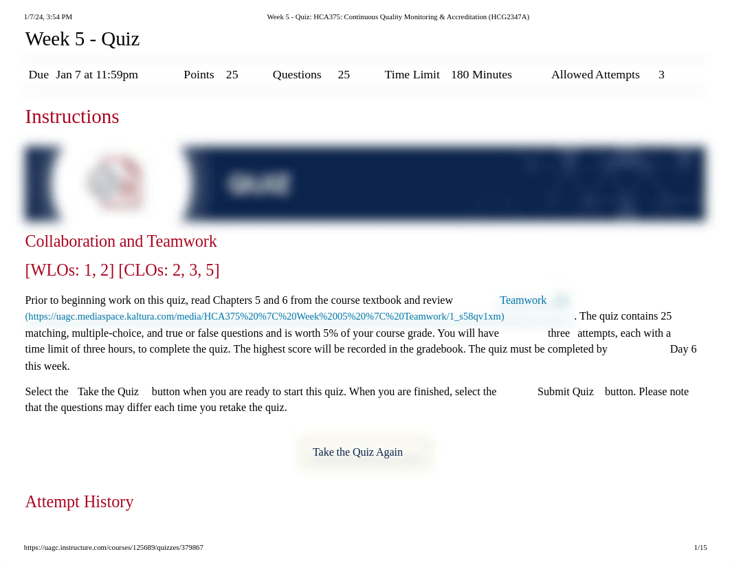Week 5 - Quiz_ HCA375_ Continuous Quality Monitoring & Accreditation.pdf_dwclvq3sznr_page1