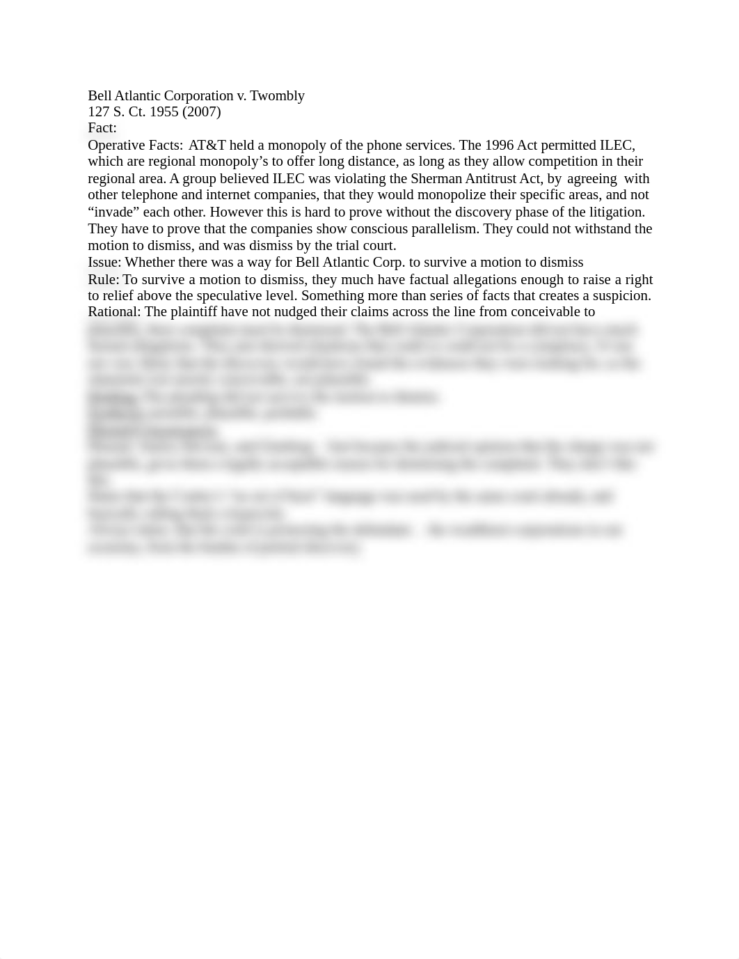 Bell Atlantic Corporation v. Twombly_dwcq57dwn5l_page1