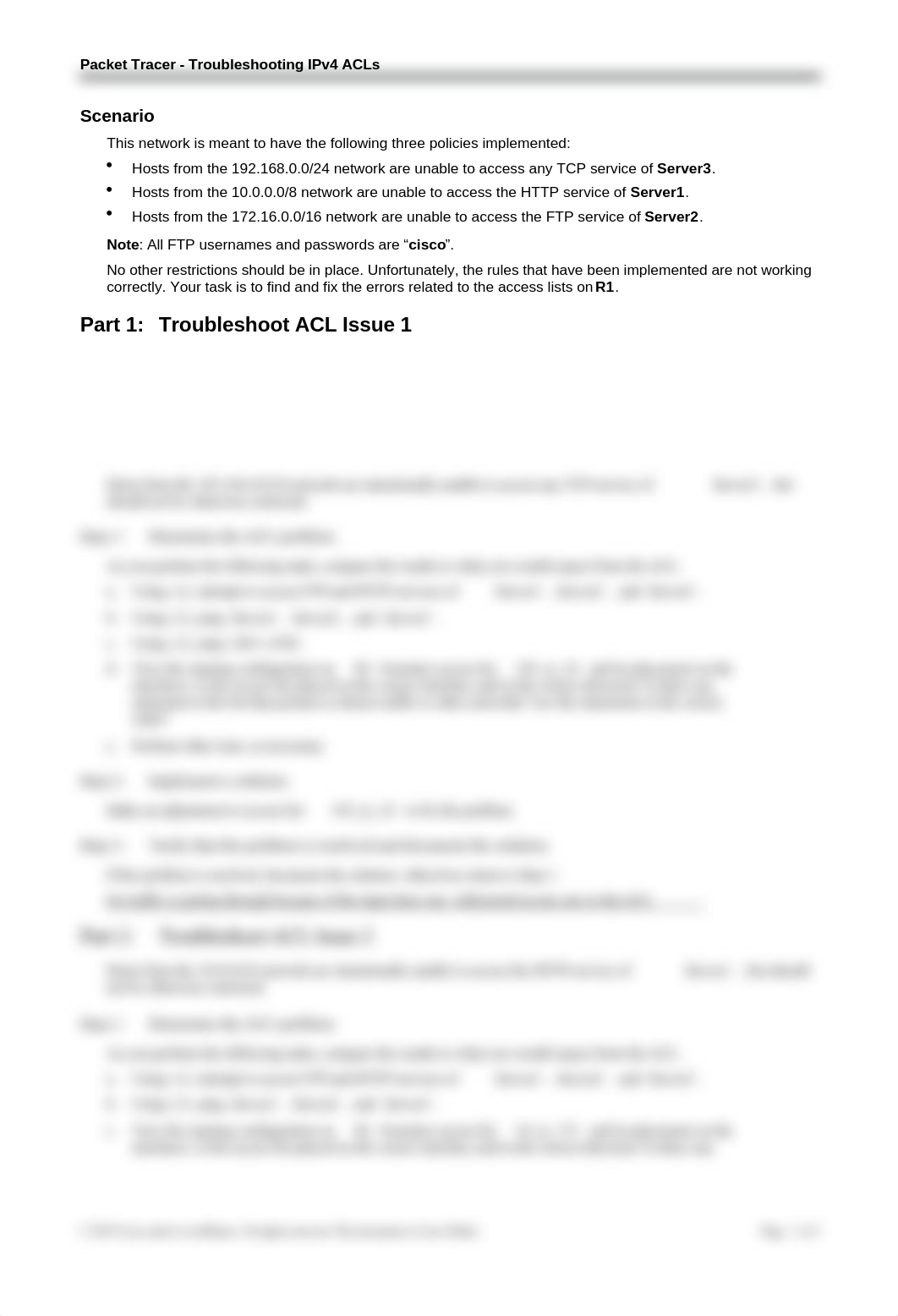 4.4.2.9 Packet Tracer - Troubleshooting IPv4 ACLs.docx_dwcxlkglfev_page2